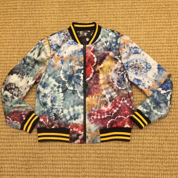 Alice + Olivia Multicolor Bomber Jacket - Picture 3 of 11